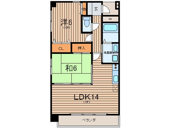 シェリ－ル苦楽園の物件間取画像